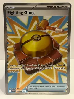 Lot of 3 Cards Pokemon: Premium Power Pro; Fighting Gong; Buddy Buddy Puffin - Image 1