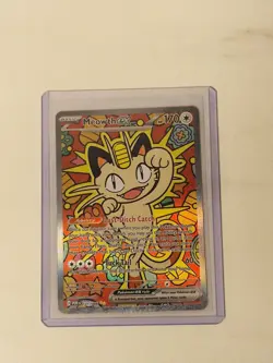Meowth Ex SIR 121/088 Perfect Order English Pokemon Card - Image 1
