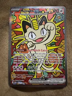 Meowth Ex SIR Perfect Order 121/088 English Pokemon TCG Card - Image 1