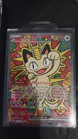 Meowth ex 121/088 SIR Perfect Order NM/M Pokemon Card Special Art - Image 1