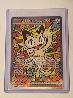 Meowth Ex SIR Perfect Order 121/088 English Pokemon TCG Card - Image 1