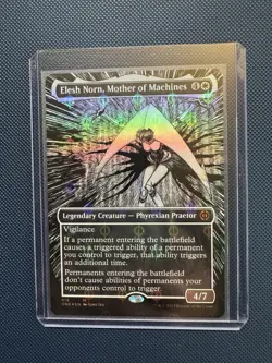 MTG Elesh Norn, Mother of Machines (Borderless) Step-and-Compleat Foil NM - Image 1