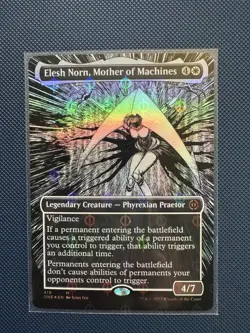 MTG Elesh Norn, Mother of Machines (Borderless) Step-and-Compleat Foil NM - Image 4