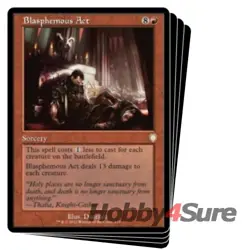 Blasphemous Act X4 M/NM Magic: The Gathering MTG The Brothers' War: Commander - Image 1