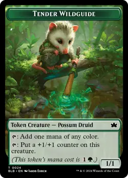 Tender Wildguide Token [Bloomburrow Tokens] Lightly Played - Image 1