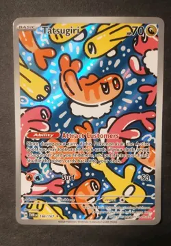 Pokemon TCG Tatsugiri Twilight Masquerade Illustration Rare Card 186/167 NM - Image 1