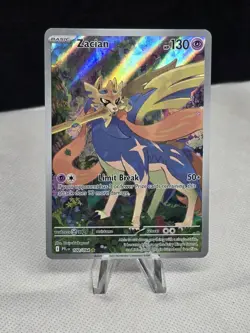 2025 Pokemon Phantasmal Flames ZACIAN 100/094 Illustration Rare - Image 1