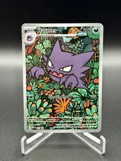 Pokemon TCG Haunter 027 Mega Evolution Black Star Promo Near Mint - Image 1