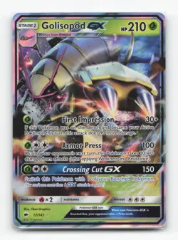Pokemon TCG - Golisopod GX 17/147 Near Mint Holo GX Rare Burning Shadows - Image 1