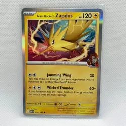 Team Rocket's Zapdos 070/182 Reverse Holo Pokemon TCG SV10: Destined Rivals NM - Image 1