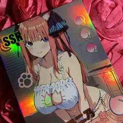 Nino Nakano The Quintessential Quintuplets WAIFU PEACH Goddess Anime SSR Card - Image 5