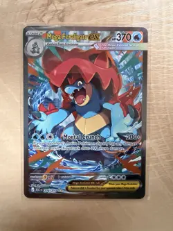 Mega Feraligatr EX ASC EN Rare Card 274/217 370 HP English Stage 2 Water - Image 1