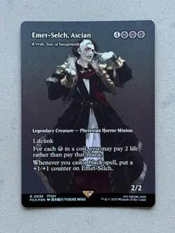 Emet-Selch, Ascian - K'rrik, Son of Yawgmoth #36 FOIL Showcase MTG Final Fantasy - Image 1