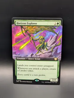 MTG - Horizon Explorer - EXTENDED ART - Creature (Insect Scout) - EOC #35 - Rare - Image 1