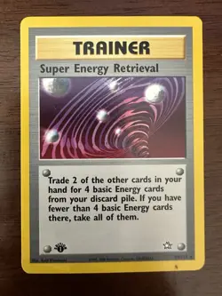 1st Edition Neo Genesis Super Energy Retrieval 89/111 Rare LP Pokemon TCG - Image 1
