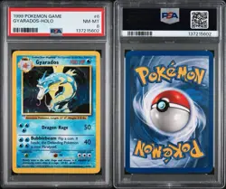 1999 Pokemon Base Set Holo Gyarados #6 PSA 8 NM/MT - Image 1