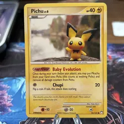 Pichu Lv.6 93/123 Mysterious Treasures 2007 Pokemon TCG Common NM-LP Yuka Morii - Image 1
