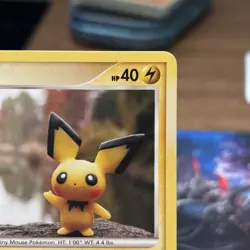 Pichu Lv.6 93/123 Mysterious Treasures 2007 Pokemon TCG Common NM-LP Yuka Morii - Image 4