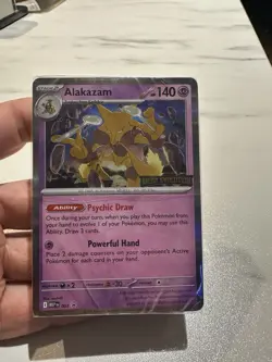 Sealed Alakazam MEP 003 - Mega Evolution Stamped, Prerelease Pokemon Promo - Image 1