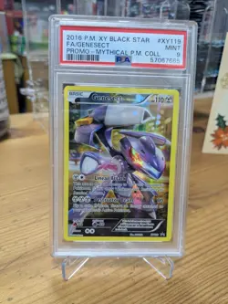 Pokemon TCG Genesect XY119 Black Star Promo XY Full Art Mythical Coll PSA 9 MINT - Image 1