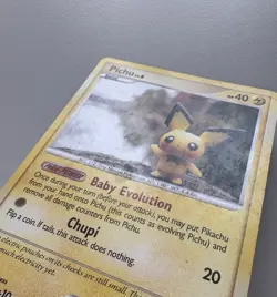 Pichu 93/123 Common English Pokemon Mysterious Treasures Damaged - Image 2