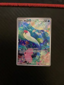 Pokemon Wiglett 206/198 Illustration Rare Scarlet & Violet Base Set Holo NM - Image 1