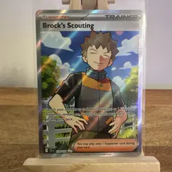 Pokemon TCG Brock's Scouting Trainer Full Art Journey Together 179/159 - Image 1