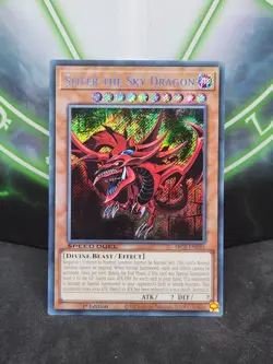 Yugioh Slifer the Sky Dragon SBC1-ENH01 Secret Rare 1st Edition NM - Image 1