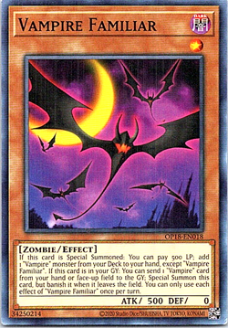 Vampire Familiar OP18-EN018 Yu-Gi-Oh! Light Play Unlimited - Image 1
