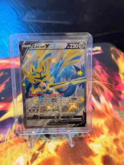 Pokemon SWSH Black Star Promo Shiny Ultra Rare Zacian V SWSH292 Near Mint (DB) - Image 1
