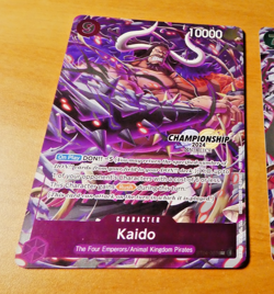 ONE PIECE ENGLISH CARD GAME CHAMPIONSHIP HOLO CARTE Kaido ST04-003 EN TCG MINT - Image 1