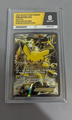 (Pa2) Pokemon XY124 Pikachu EX Ace 8 NM-MT Red And Blue Collection Pro - Image 1
