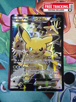 2016 POKEMON XY BLACK STAR PROMO #XY124 FA /PIKACHU EX NM - Image 1