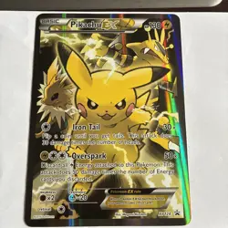 Pokemon Pikachu EX – XY124 Black Star Promo Jumbo / Oversized Card NM unplayed - Image 1