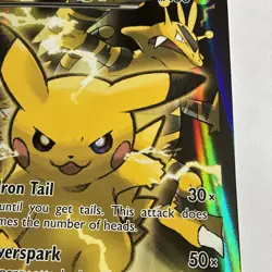 Pokemon Pikachu EX – XY124 Black Star Promo Jumbo / Oversized Card NM unplayed - Image 2