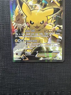 POKEMON PIKACHU EX FULL ART HOLO XY124 BLACK STAR PROMO 2016 NM-LP - Image 4