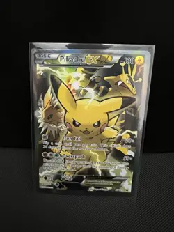 Pokemon TCG Pikachu EX XY124 Black Star Promo Card 2016 - NM - Image 1