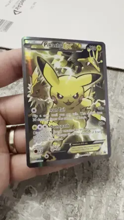 Pokemon TCG Pikachu EX XY124 Black Star Promo Card 2016 - NM - Image 2