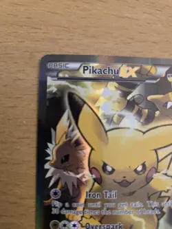 Pokemon TCG Pikachu EX XY124 Black Star Promo Card 2016 - NM - Image 3