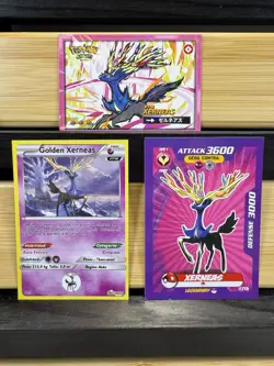 Pokemon Lot of Cards and Stickers All Xerneas #716 Xerneas Only Lot of 13 - Image 2