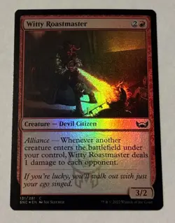 MTG Witty Roastmaster - Streets of New Capenna FOIL LP - Image 1