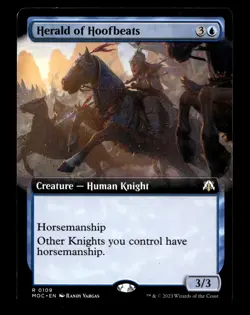 Herald of Hoofbeats (Extended Art) 109 R Commander: March of the Machine - Image 1