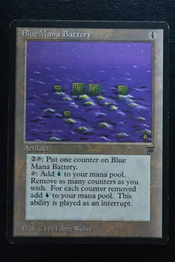 Magic The Gathering MTG BLUE MANA BATTERY Legends MP Moderately Played - Image 1