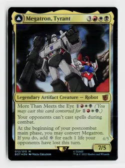 MTG FOIL Megatron, Tyrant // Megatron, Destructive Force - Transformers #012 - Image 1
