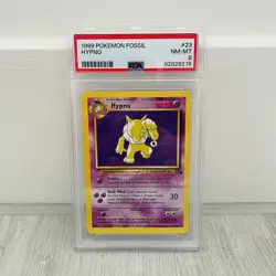 1999 Pokemon Fossil Hypno #23/62 Non-Holo PSA 8 NM-MT WOTC Vintage - Image 1