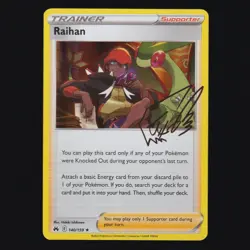 Raihan 140/159 Crown Zenith Holo Rare Pokemon TCG NM - Image 1