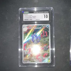 Pokemon Wugtrio 224/091 SV: Paldean Fates Illustration Rare Holo CGC 10 - Image 1
