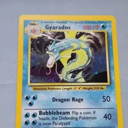 Gyarados 006/102 Base Set Holo Rare 100 HP Stage 1 Wizards 1999 Pokemon TCG - Image 1