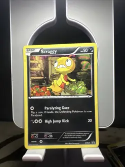 Pokemon TCG Black & White Scraggy BW25 Black Star Promo Cosmos Holo - Image 1