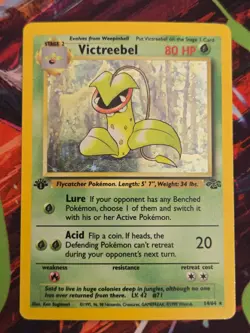 1st Edition Holo Victreebel Rare Jungle 14/64 Pokemon TCG - Image 1